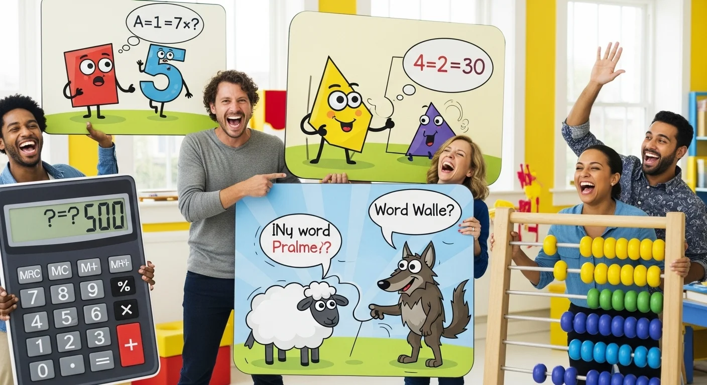 Easy Addition & Subtraction Riddles