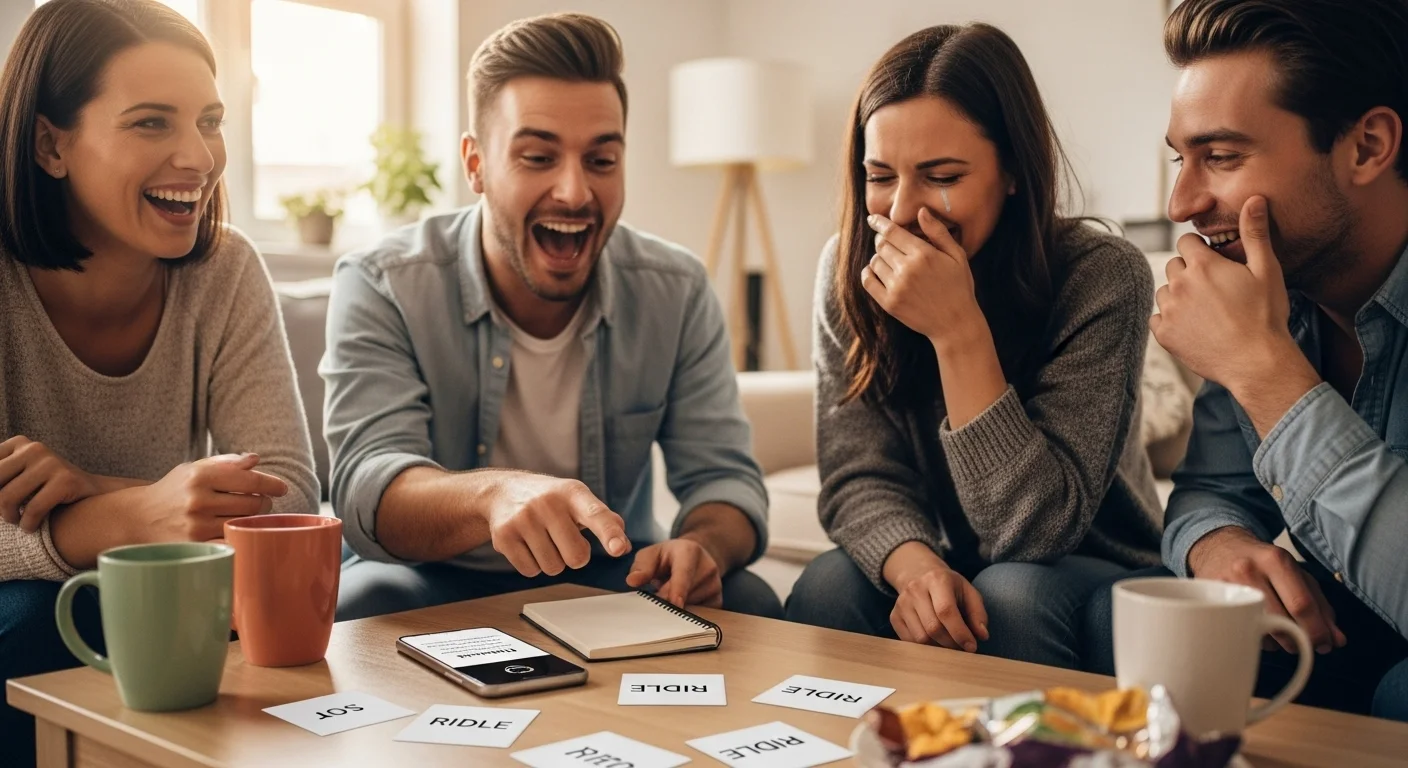 Fast-Paced One-Line Riddles