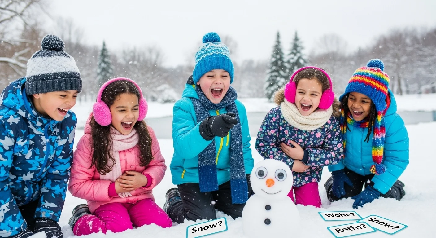 Snow riddles for kids of the Day