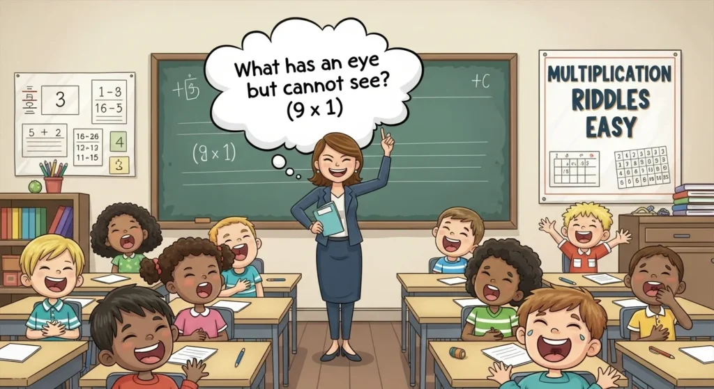 multiplication riddles easy