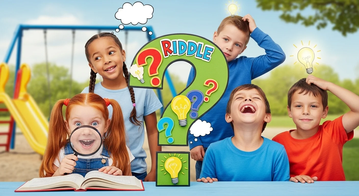 🍎 School and thinking riddles for kids Riddles