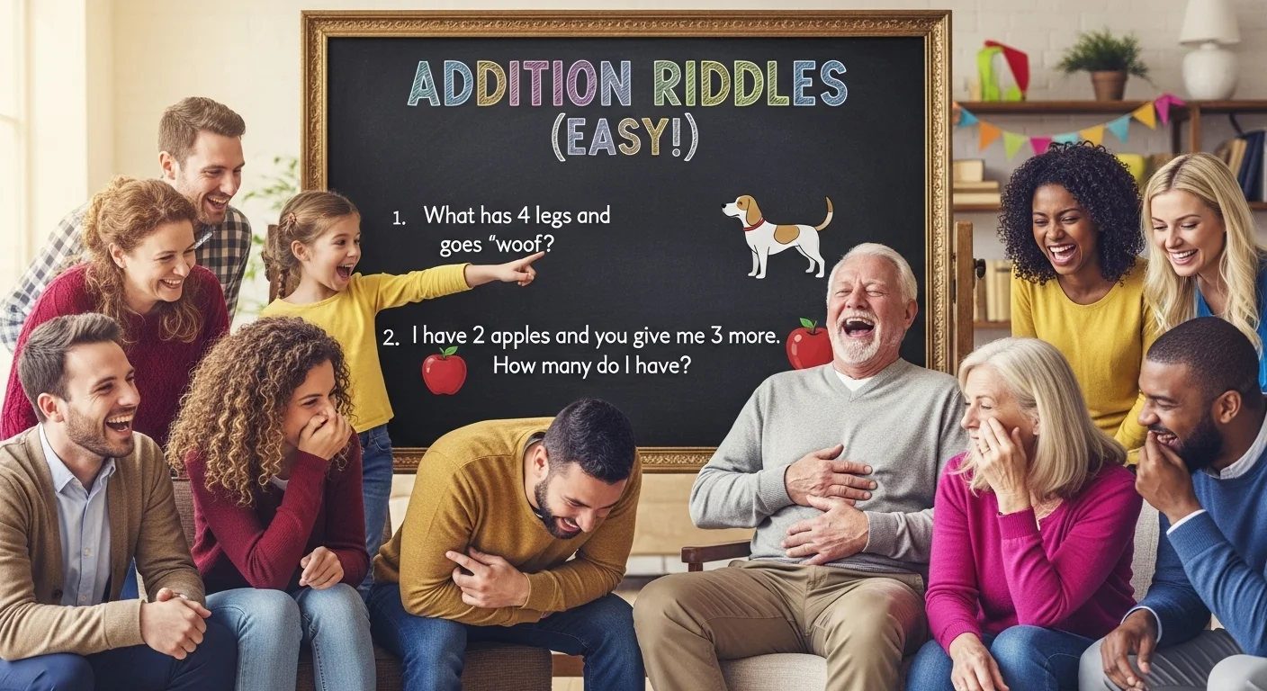 🎒 School-Time addition riddles easy Love