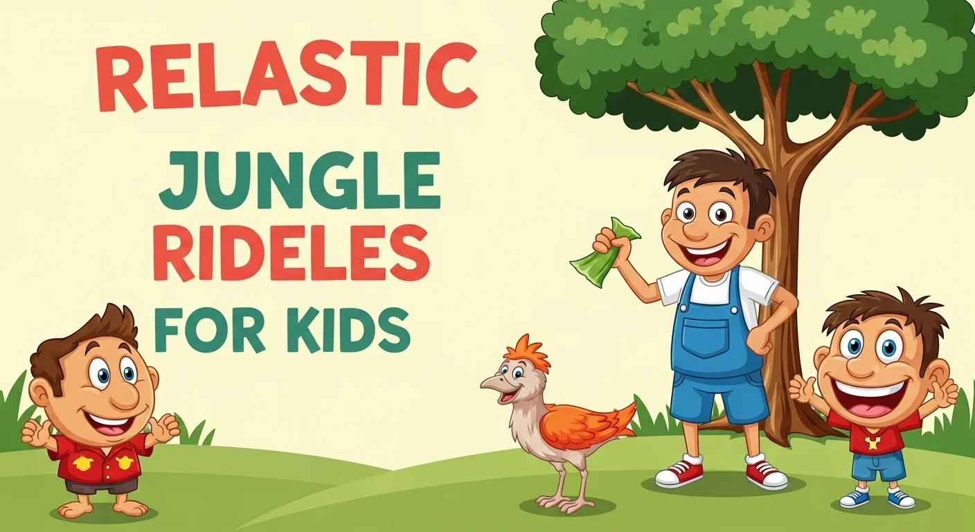 🐒 Easy jungle riddles for kids for Little Kids