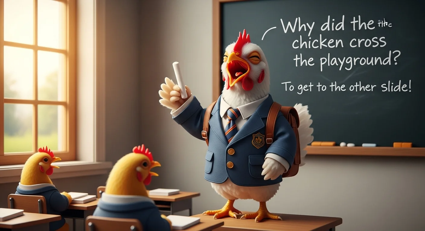 🐔✏️ Classroom school chicken riddles Chuckles