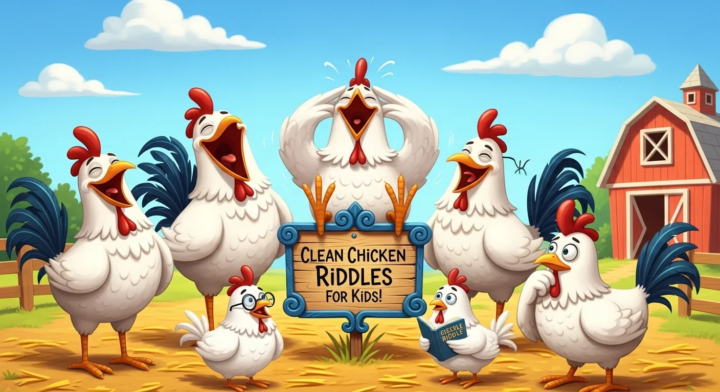 🐣 Easy clean chicken riddles for kids for Little Learners