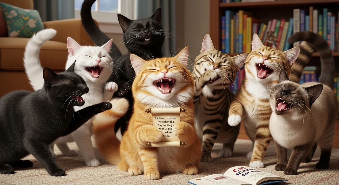 🐱 Easy cat riddles for kids for Young Kids