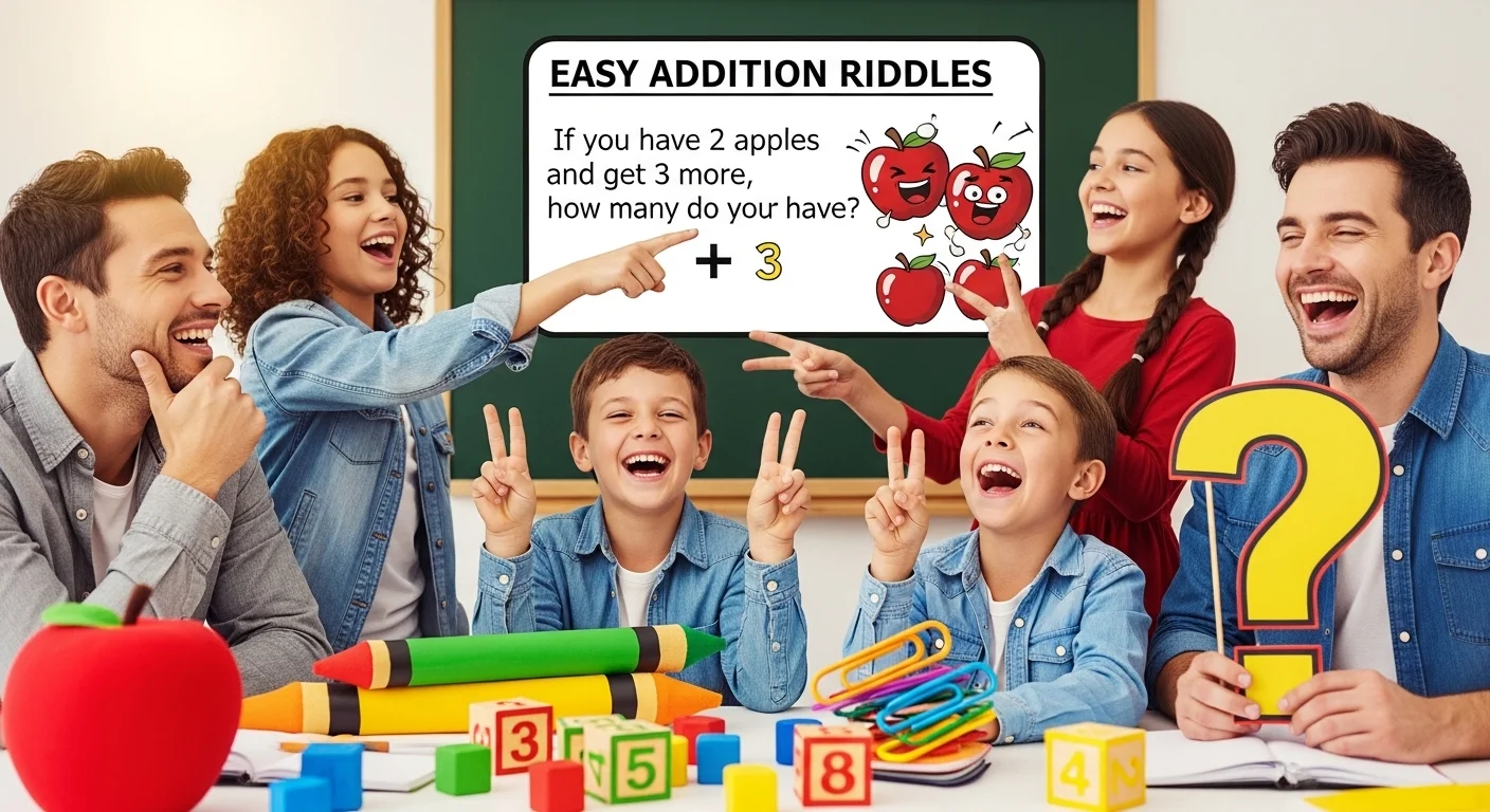 🐶 Animal-Themed Addition Riddles
