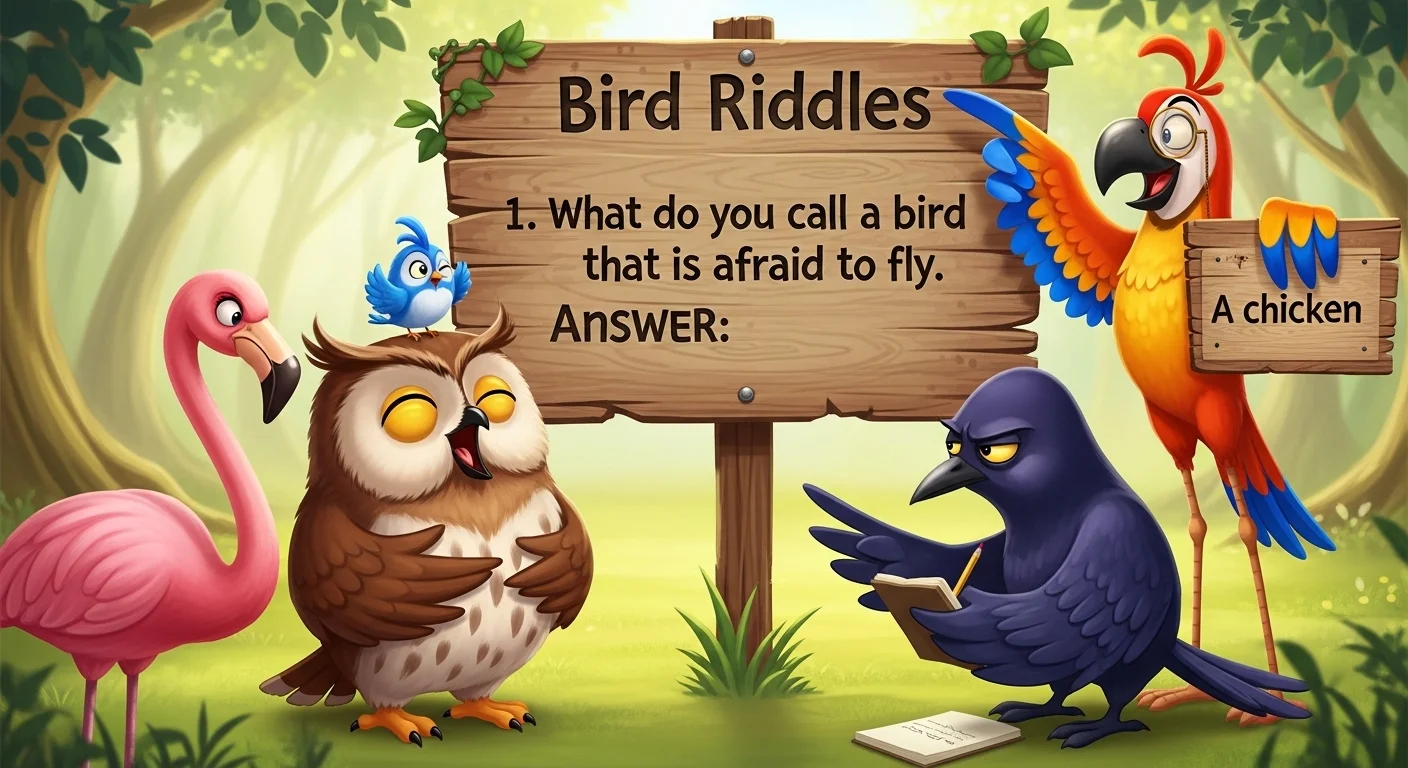 📝 Bird Riddles with Answers in English
