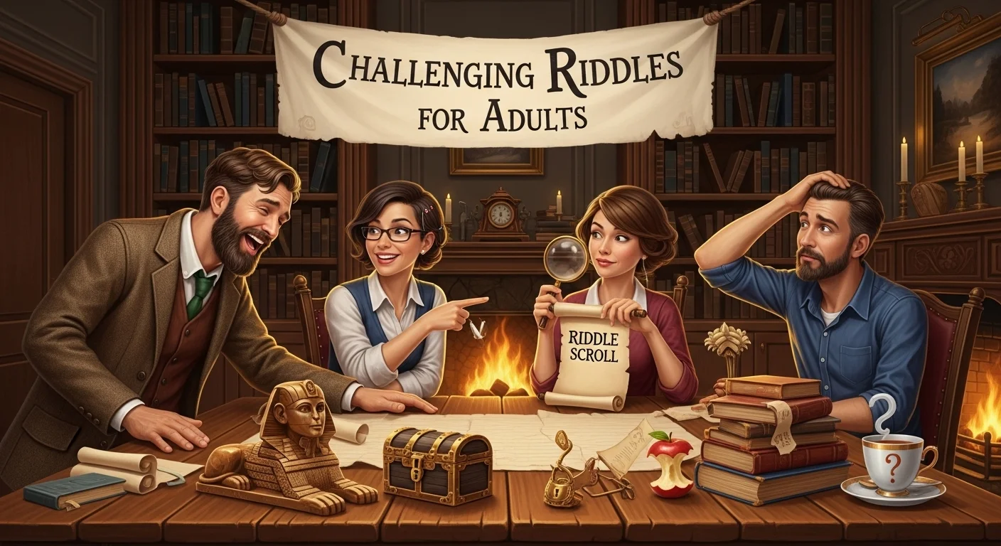 Challenging riddles for adults with answers