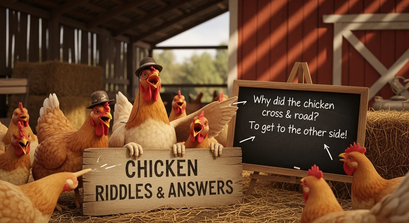 Hard Chicken Riddles with Answers