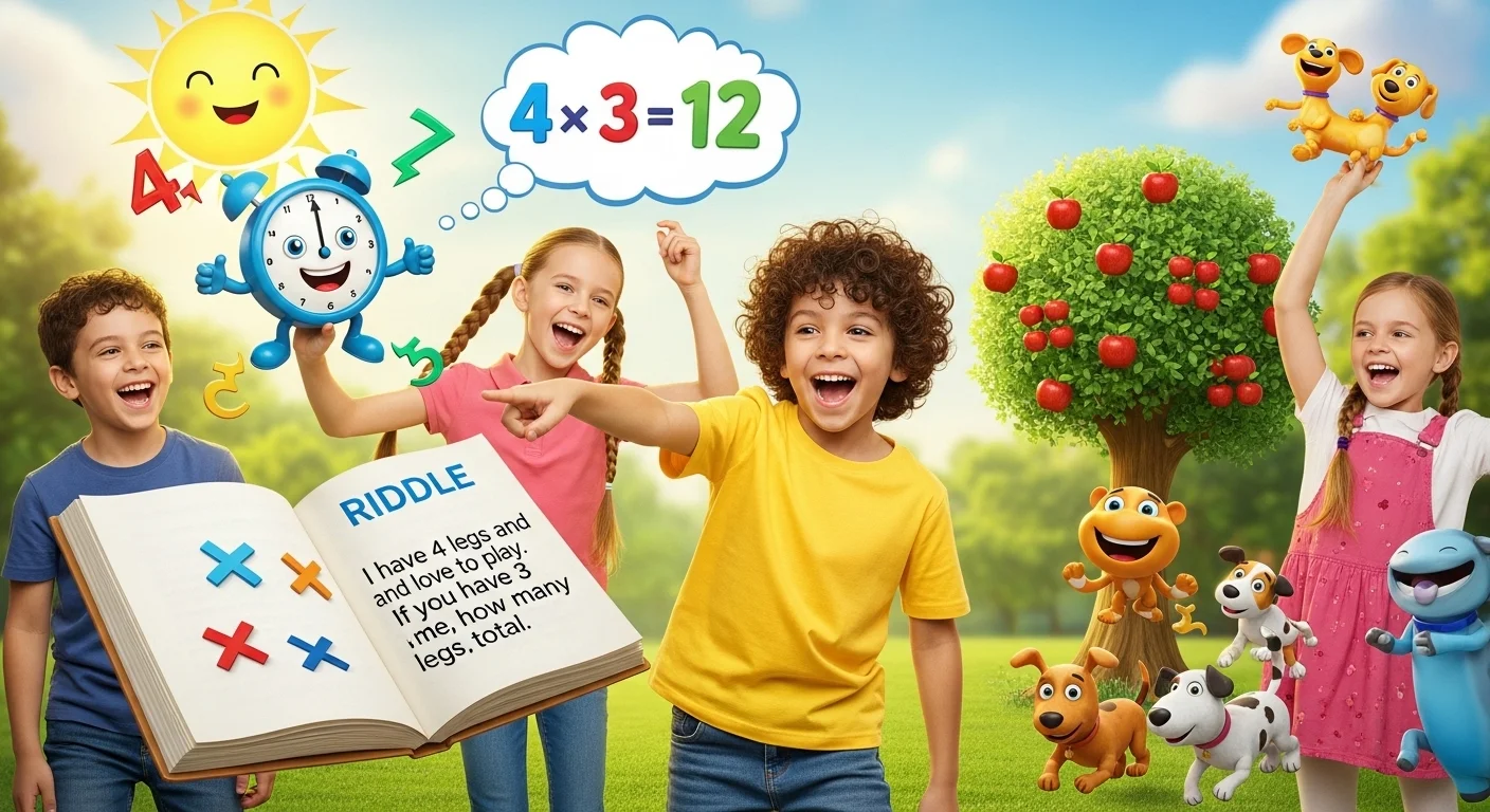 Multiplication Riddles Easy with Answers