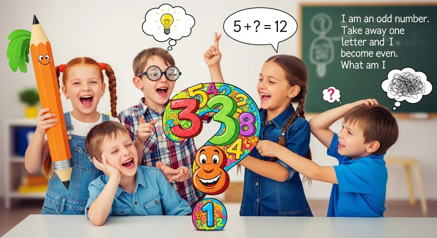 Number Riddles for Kids Hard