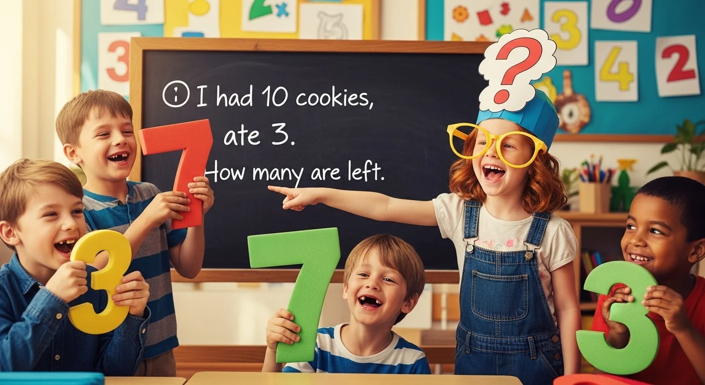 Subtraction Riddles Kids Hard