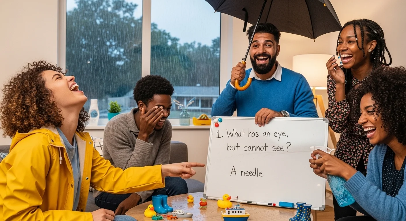 Umbrellas, Boots, and Rain Gear Riddles