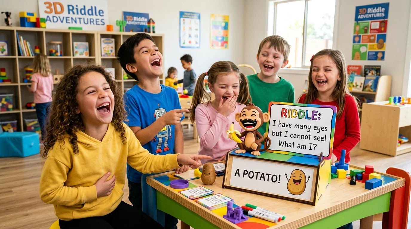 Real-Life 3D Shape Riddles for Kids