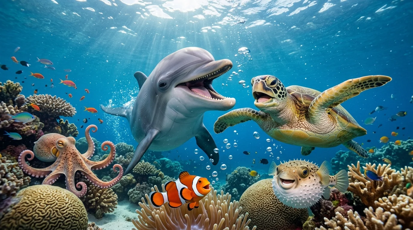 Shell & Reef Animal Riddles